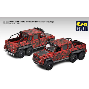 1/64　49 Mercedes-Benz G63 AMG6X6 Flame Camouflage Red【MB206X64501】【在庫処分】