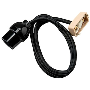 �d�k�o�`�b�R�[�h�Z�b�g 100cm �u���b�N�bKP-10H-BK(ELPA)