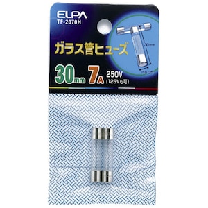 �d�k�o�`�b�K���X�ǃq���[�Y 30mm 250V 7A 2���bTF-2070H