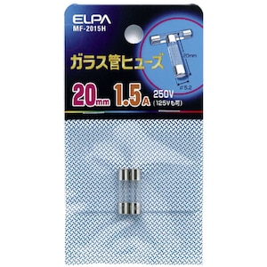 �d�k�o�`�b�K���X�ǃq���[�Y 20mm 250V 1.5A�bMF-2015H