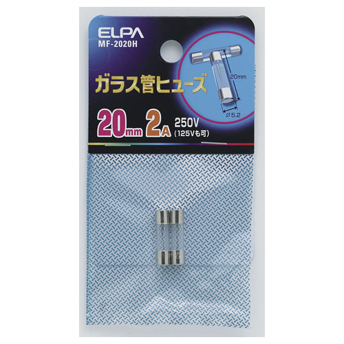 OHM ミニ管 ヒューズ 2A-250V 4本 (04-1627) 2mvetro ミニ管ヒューズ 2A-250V DZ-MF2 04-1627 4本入 | 電線・電材
