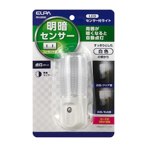 ＥＬＰＡ｜AC式 LEDセンサーライト｜PM-L100-W