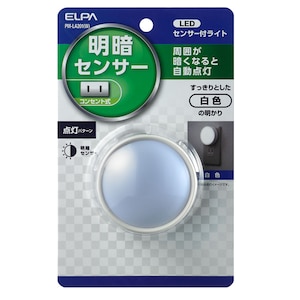 ＥＬＰＡ｜LED明暗センサーライト｜PM-LA201(W)