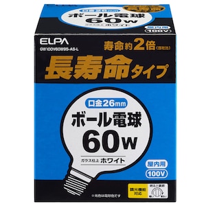 �d�k�o�`�b�������{�[���� 60W�@G95�i�z���C�g�j�bGW100V60W95-AS-L