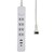 �d�k�o�`�b�W���X�C�b�`�t �ϗ�USB�^�b�v�i4��/2m/USB A�~2�AC�~1�j �z���C�g�bWLS-4322SUC(W)