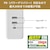 �d�k�o�`�b�ϗ�USB�^�b�v�i6��/2m/USB A�~2�AC�~1)�bWL-R6322SUCW