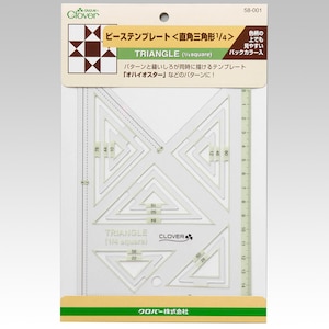 �N���o�[�b�s�[�X�e���v���[�g ���p�O�p�`1/4�b58-001