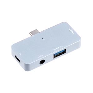 �i�J�o���V�bType-C �h�b�L���O�X�e�[�V���� 3.5mm 4�ɕt�� �i�V���o�[�j�bUD-C02SL