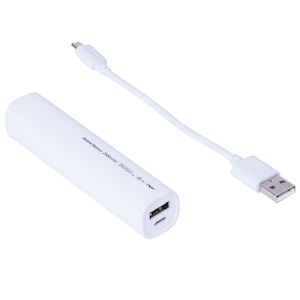 �i�J�o���V�b���o�C���o�b�e���[�iUSB�~1�AMicro-USB�~1�j 2600mAh�i�z���C�g�j�bMB-0158W