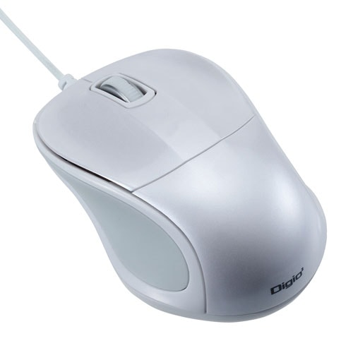 (未使用･未開封品)　Digio2 有線 3ボタンマウス BlueLED ホワイト MUS-UKT115W df5ndr3 4902205408048.jpg