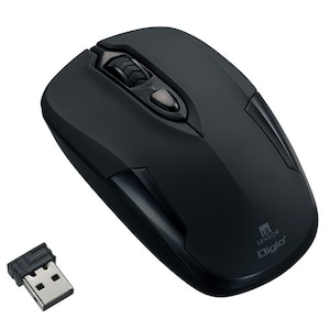 �i�J�o���V�b2.4GHz���C�����X �É�3�{�^�� IR LED�}�E�X�i�u���b�N�j�bMUS-RIT126BK