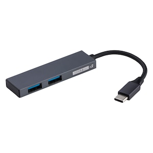 �i�J�o���V�b�A���~�ɔ�USB�n�u USB3.2Gen1 Type-C 2�|�[�g�ϊ��n�u (�O���[)�bUH-C3302GY