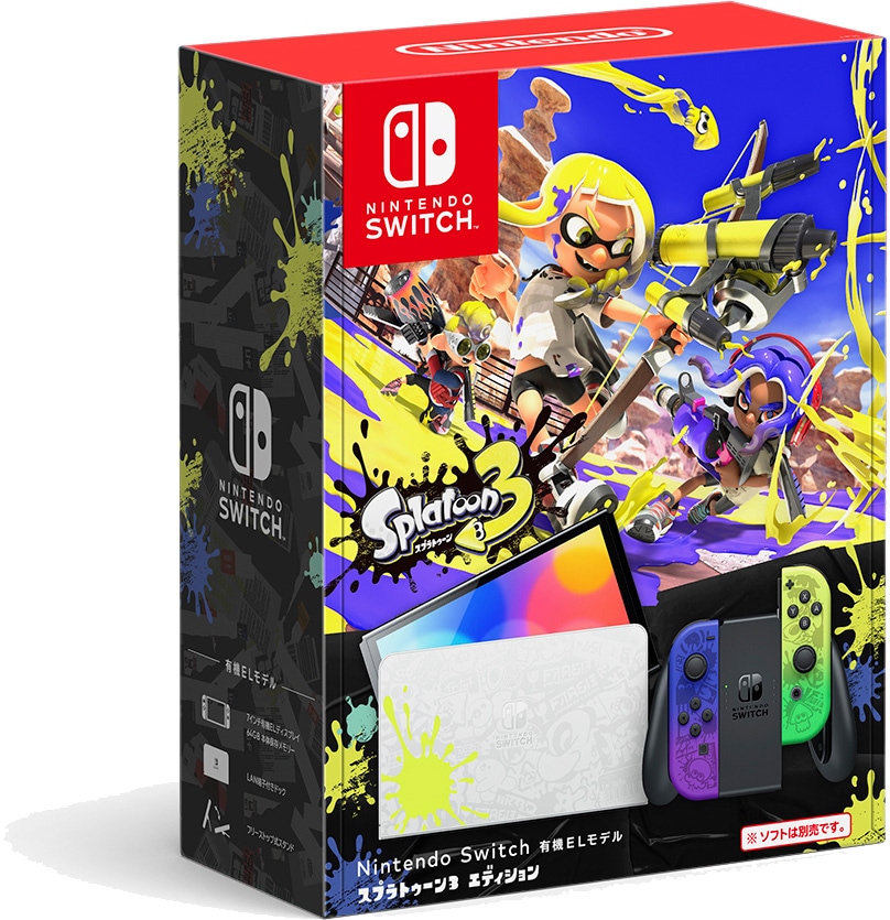 ニンテンドースイッチ　有機EL 本体　スプラトゥーン3  3台　ホワイト1台