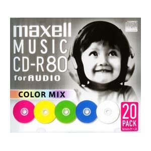 �}�N�Z���b���y�pCD-R 80�� 20���p�b�N�bCDRA80MIX.S1P20S