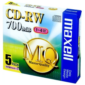 �}�N�Z���b�f�[�^�p4�{���Ή�CD-RW 5���p�b�N 700MB�bCDRW80MQ.S1P5S
