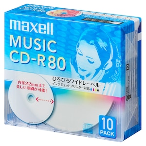 �}�N�Z���b���y�pCD-R 80��10���p�b�N�bCDRA80WP.10S
