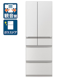 三菱｜485L 6ドア冷蔵庫（グランドリネンホワイト）｜MR-MZ49M-W