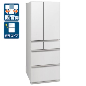 三菱｜608L 6ドア冷蔵庫（グランドリネンホワイト）｜MR-WZ61M-W