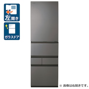 東芝｜452L 5ドア冷蔵庫（フロストグレージュ）【左開き】｜GR-Y450GTL-TH