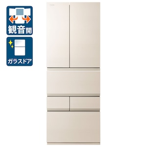 東芝｜551L 6ドア冷蔵庫（グレインアイボリー）｜GR-Y550FZ-UC