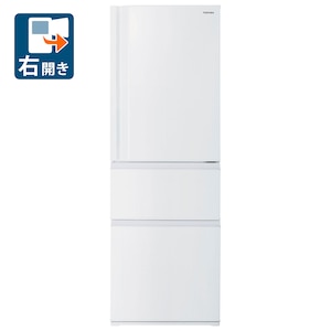 東芝｜356L 3ドア冷蔵庫（マットホワイト）【右開き】｜GR-W36SC-WU