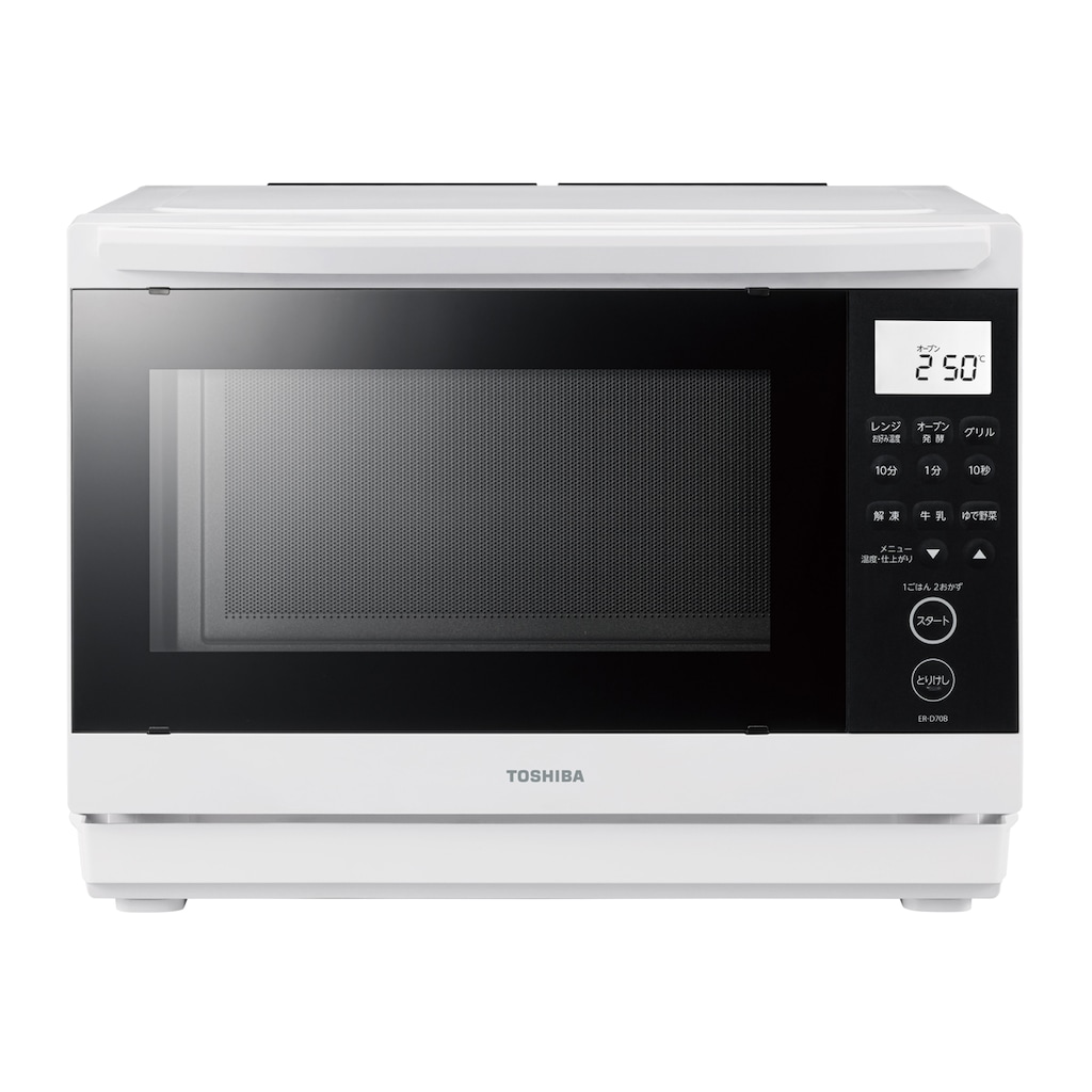 沸騰ブラドン 簡易スチームオーブンレンジ ER-D70B-W | 東芝 | ホワイト 26L 電子レンジ・オーブン
