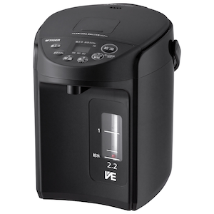 タイガー｜VE電気まほうびん　2.2L　クールブラック｜PIQ-G220KC