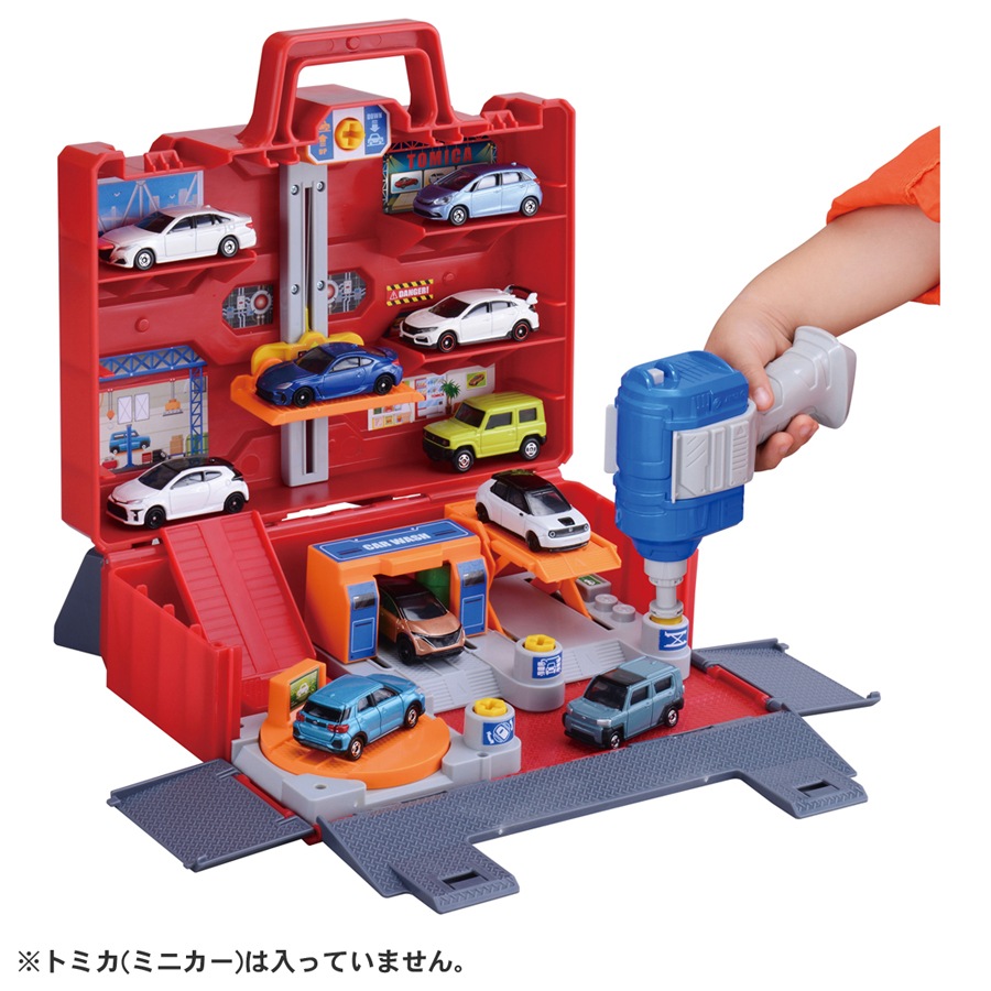 トミカ にぎやか4アクション！トミカ整備基地ボックス | タカラトミー