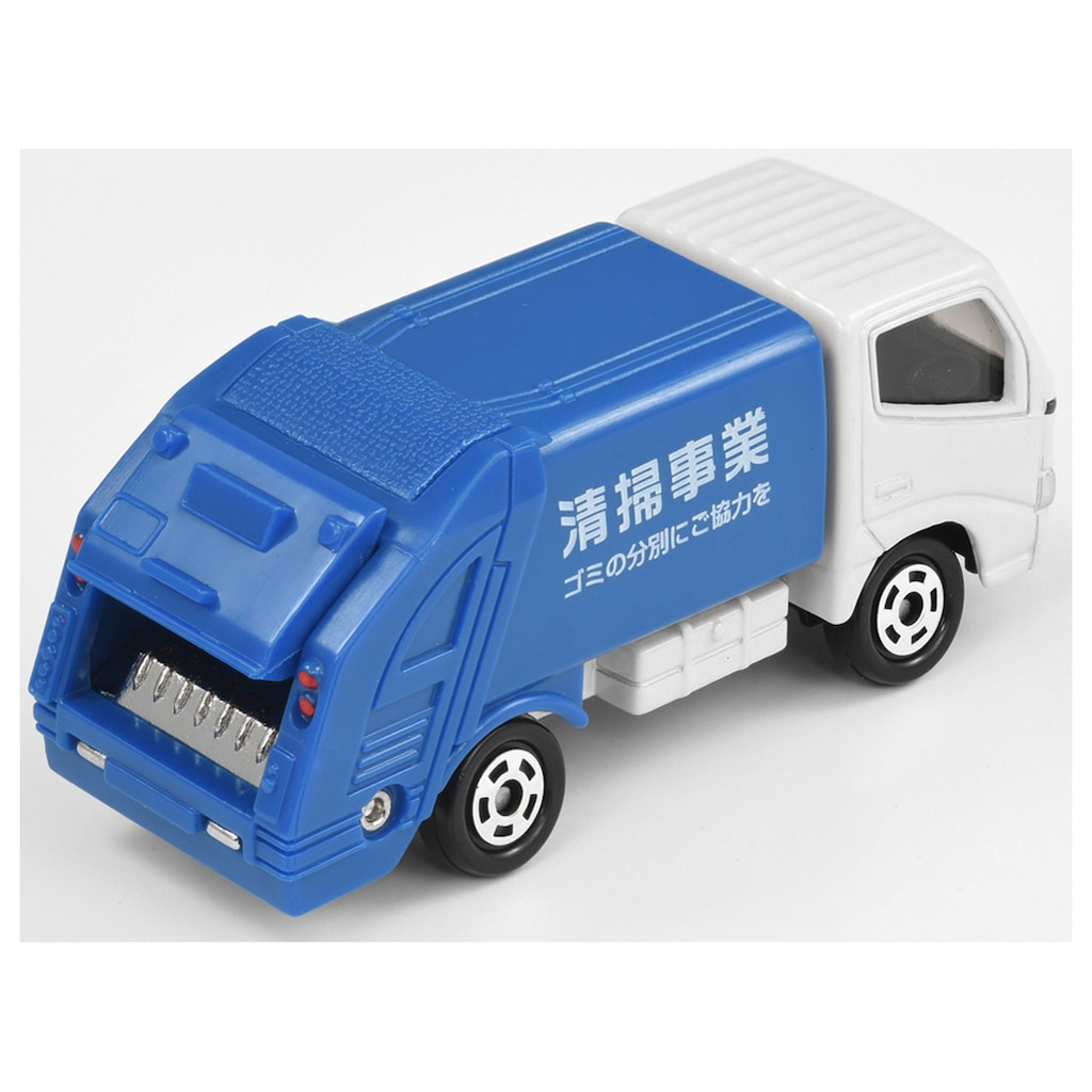 逗　トミカ特注　ごみックランド ミニカー ゴミ収集車 TOMY tomica トミカ ごみ収集車 横浜市 MITSUBISHI CANTER 青×白