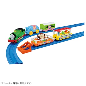 タカラトミー｜きかんしゃトーマス パーシーと動物園貨車セット｜PLﾄｰﾏｽ ﾊﾟｰｼｰﾄﾄﾞｳﾌﾞﾂｴﾝｶｼｬｾｯﾄ
