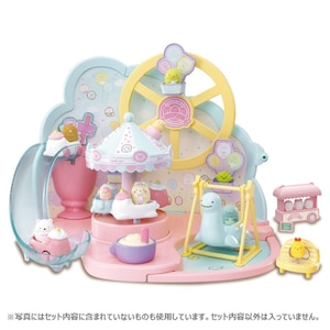 タカラトミー｜くっつきすみっコ まわるメリーゴーランド♪かんらんしゃのあるゆうえんち【在庫処分】｜ｸｯﾂｷｽﾐｯｺ ｶﾝﾗﾝｼｬﾉｱﾙﾕｳｴﾝﾁ