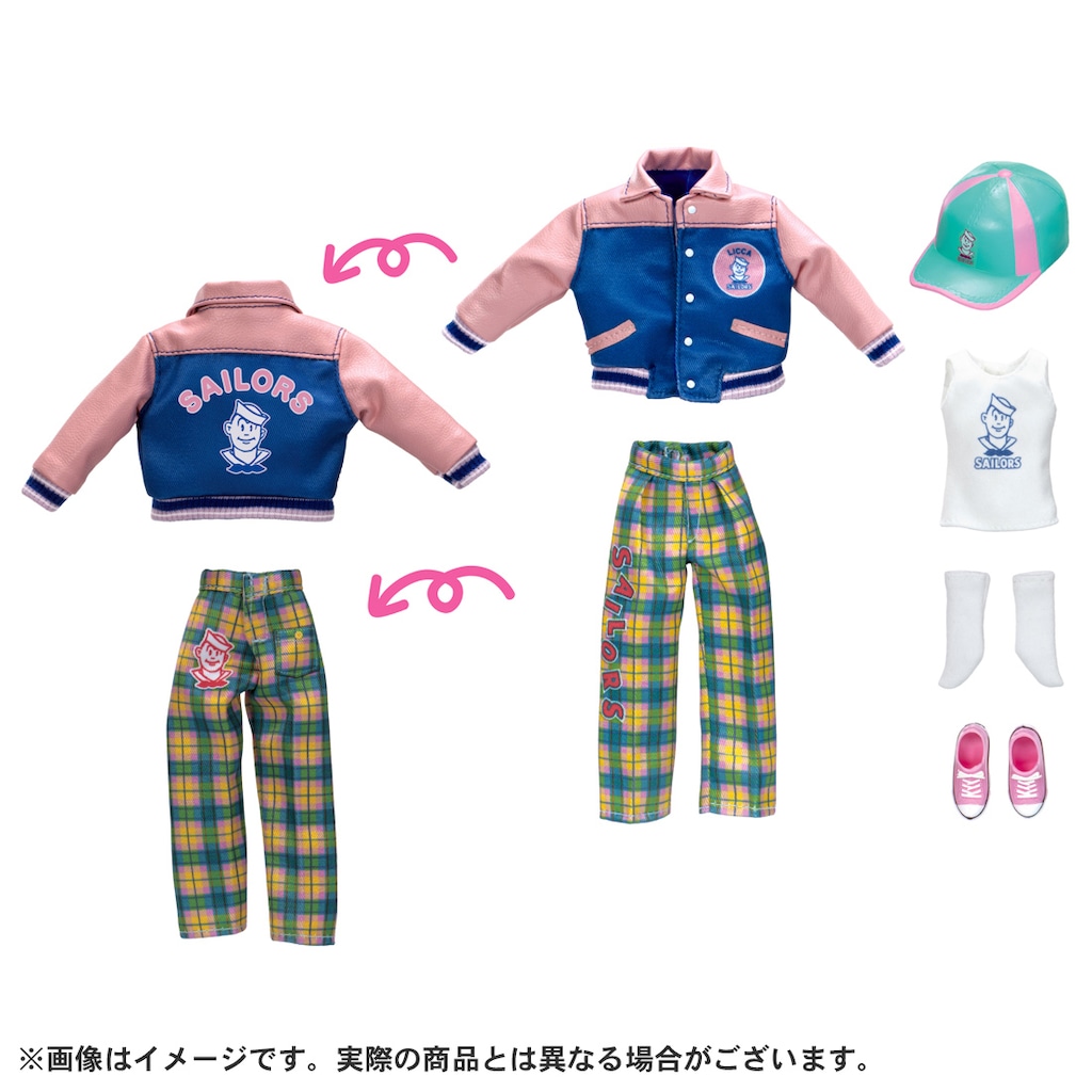 Johnny's - りちゃん出品 リカちゃん レトロリカ セーラーズ スタジャンファッション