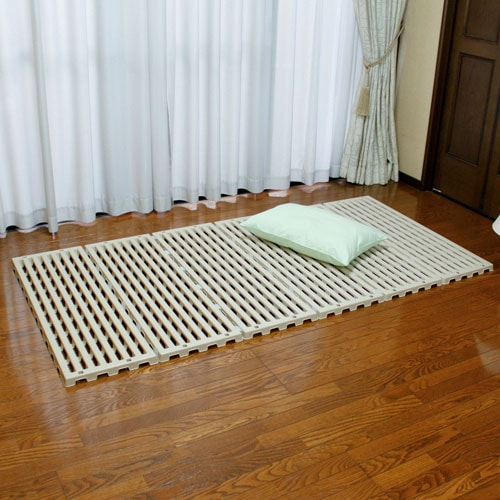 軽量 蝶プラ工業 すのこベッド ベージュ すのこ 使用回数2回ほど