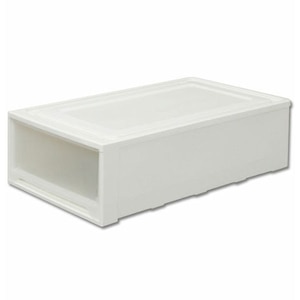 アイリスオーヤマ｜ロングチェスト 幅44cmワイドタイプ 奥行74cmタイプ 浅型23cm 219583｜MG-7423Wﾎﾜｲﾄ/ｸﾘｱ