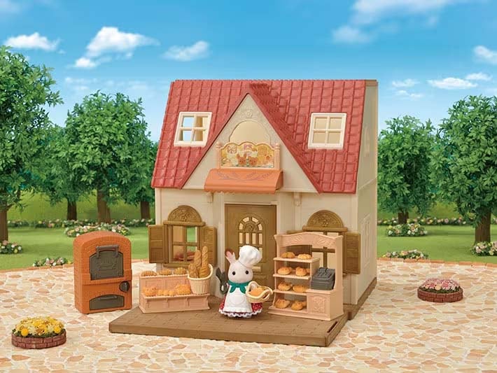 シルバニアファミリー - パン屋さん小物　シルバニア シルバニアファミリー こんがりオーブン！はじめてのパン屋さん
