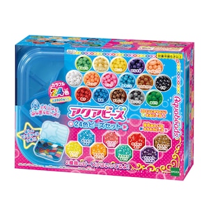 エポック社｜アクアビーズ 24色ビーズセット【AQ-211】｜AQ-211ｱｸｱﾋﾞｰｽﾞ24ｼｮｸﾋ