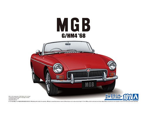 Amazon.com: Aoshima BLMC G/HM4 MG-B MK-2 '68 1:24 Scale