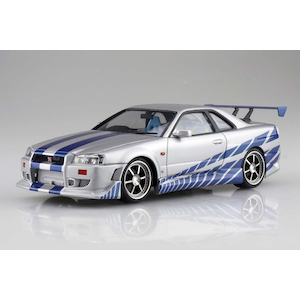 �A�I�V�}�b1/24 ���C���h�E�X�s�[�h R34 �X�J�C���C�� GT-R�y67956�z�bABK 67956 ܲ��� R34���ײ�