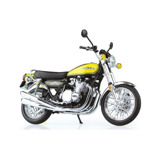 アオシマ Kawasaki 900 SUPER 4 Z1 イエローボール 完成品