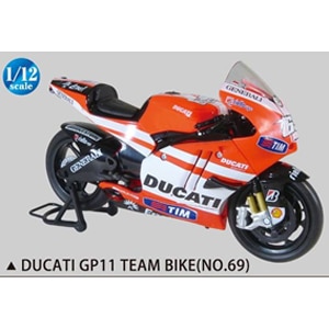 1/12 完成品バイク DUCATI GP11 TEAM BIKE(NO.69)【81761】