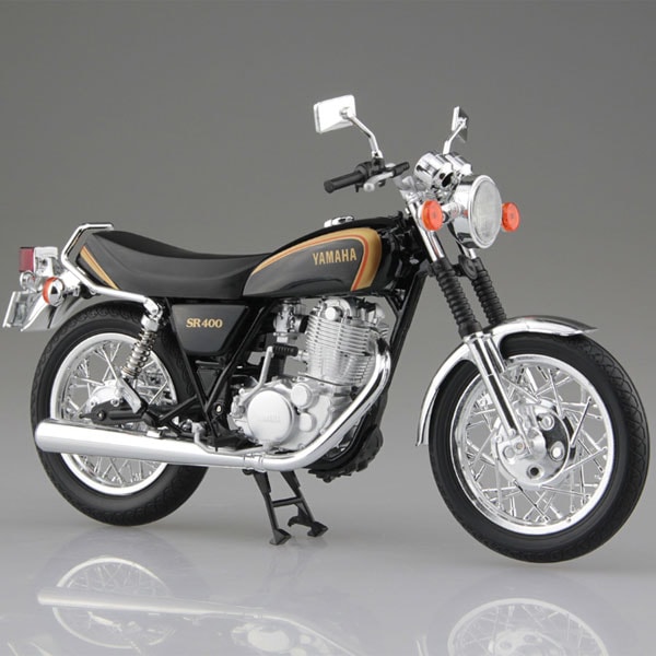 アオシマ スカイネット 1/12 完成品 バイク ミニカー  ヤマハ SR400 アオシマ スカイネット 1/12 YAMAHA SR400 ヤマハブラック 完成