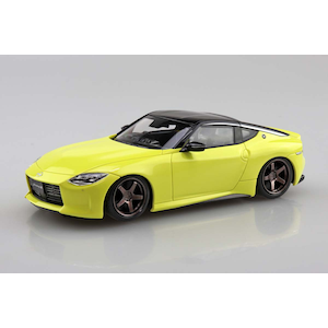 アオシマ｜1/32 楽プラ スナップキット No.17CU-IY ニッサン RZ34 フェアレディZ カスタムホイール(イカズチイエロー)【00049】｜ABK 00049 No.17CU-IY ﾆｯｻﾝ ﾌｪｱﾚﾃﾞｨZ