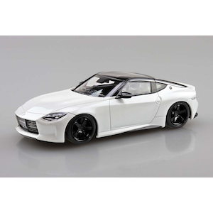 アオシマ｜1/32 楽プラ スナップキット No.17CU-PW ニッサン RZ34 フェアレディZ カスタムホイール (プリズムホワイト)【00070】｜ABK 00070 No.17CU-PW ﾆｯｻﾝ ﾌｪｱﾚﾃﾞｨZ
