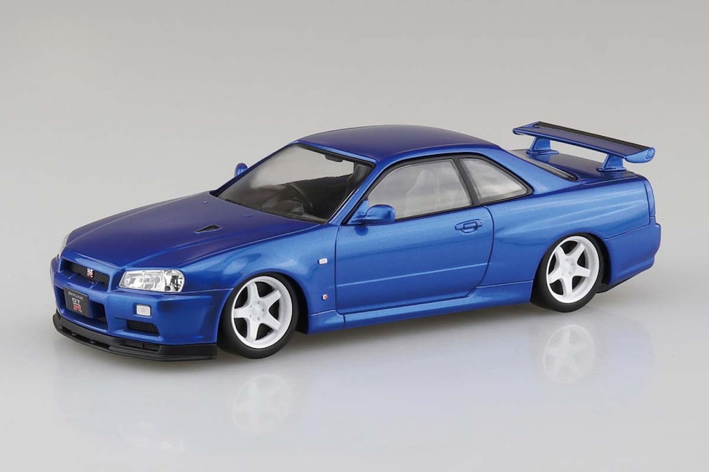 【人気No.1】 1/32 R34 ニッサン No.12CU-BB スナップキット 楽プラ ミニカー