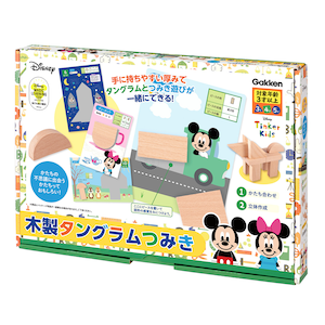 学研ステイフル｜木製タングラムつみき｜ﾃﾞｨｽﾞﾆｰﾓｸｾｲﾀﾝｸﾞﾗﾑﾂﾐｷ