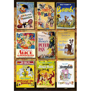 ディズニー  Movie Poster Collection Disney Animations 1000ピース【D-1000-064】