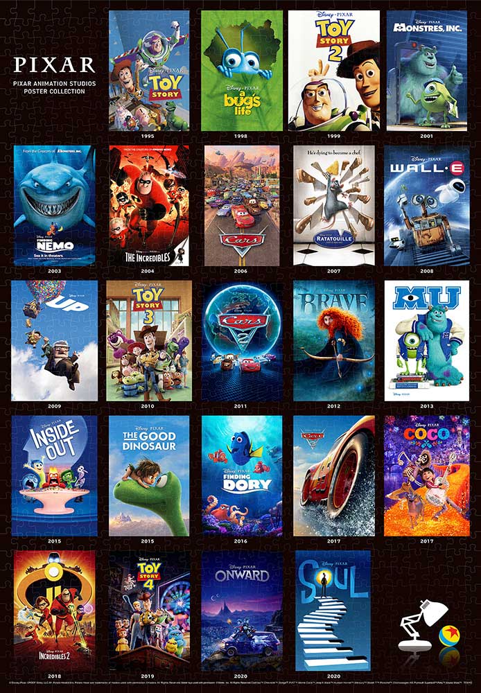 PIXAR ANIMATION STUDIOS POSTER COLLECTION 1000ピース【D-1000-065