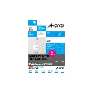 �G�[�����b�C���N�W�F�b�g�v�����^�p���x���V�[�� ����t�B�����i�z���C�g�jA4�� 12�ʁE3�V�[�g�i36�Ёj ���ɋ����^�C�v�b28981