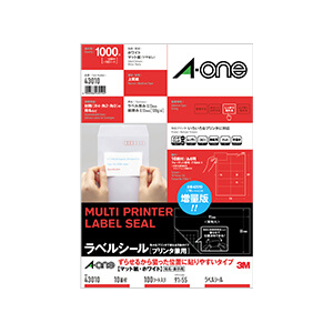 �G�[�����b���x���V�[��[�v�����^���p]�@���点�邩��_�����ʒu�ɓ\��₷���^�C�v�@A4�� 10�� �l�ӗ]���t�@100�V�[�g���b43010
