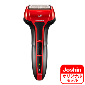 メンズシェーバー[電気シェーバー]【4枚刃】（レッド）Joshin